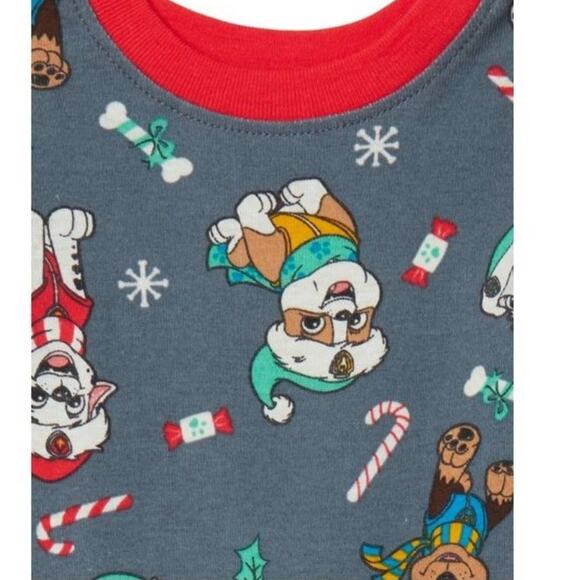 Paw Patrol Christmas Pajamas 12 Months Christmas Pjs Marshall Chase Rubble - Picture 5 of 9